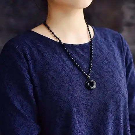 Mistgift Obsidian Raw Stone Necklace