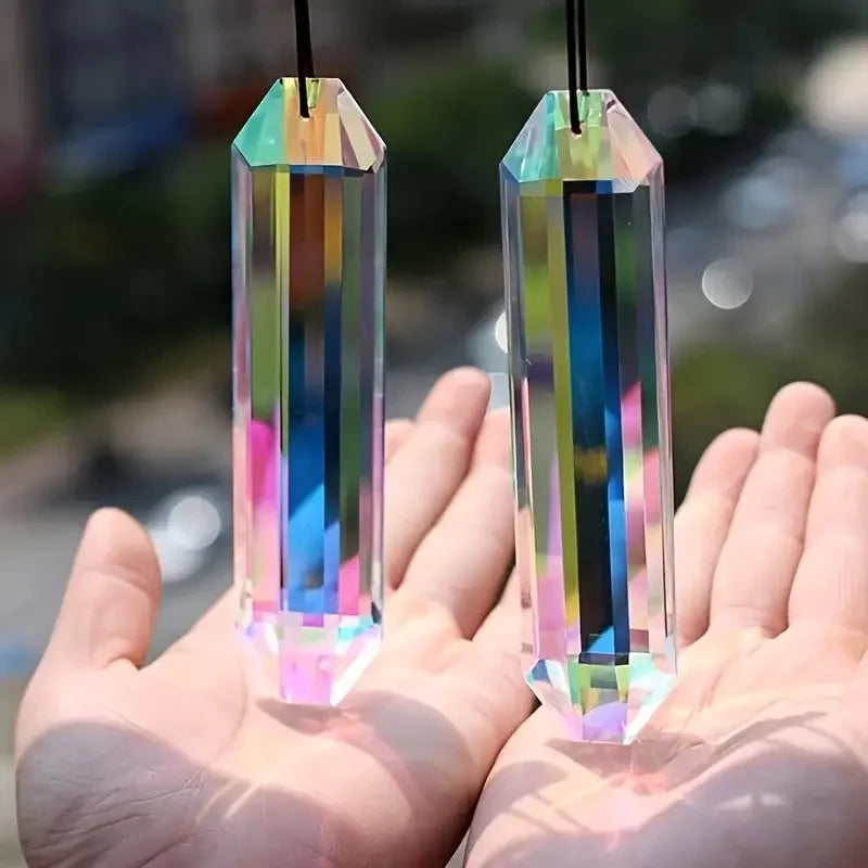 Mistgift 2 pcs Crystal Hanging Ornament For Home or Garden Decor