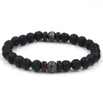 Mistgift Tibetan Buddha Lava Stone Bracelet Symbolizing the Ability to Rise Through Challenges.