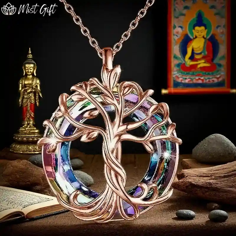Mistgift Tree of Life with Circle Crystal