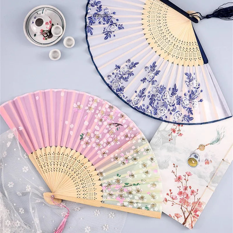 Mistgift Silk Bamboo Craft Fan Gift