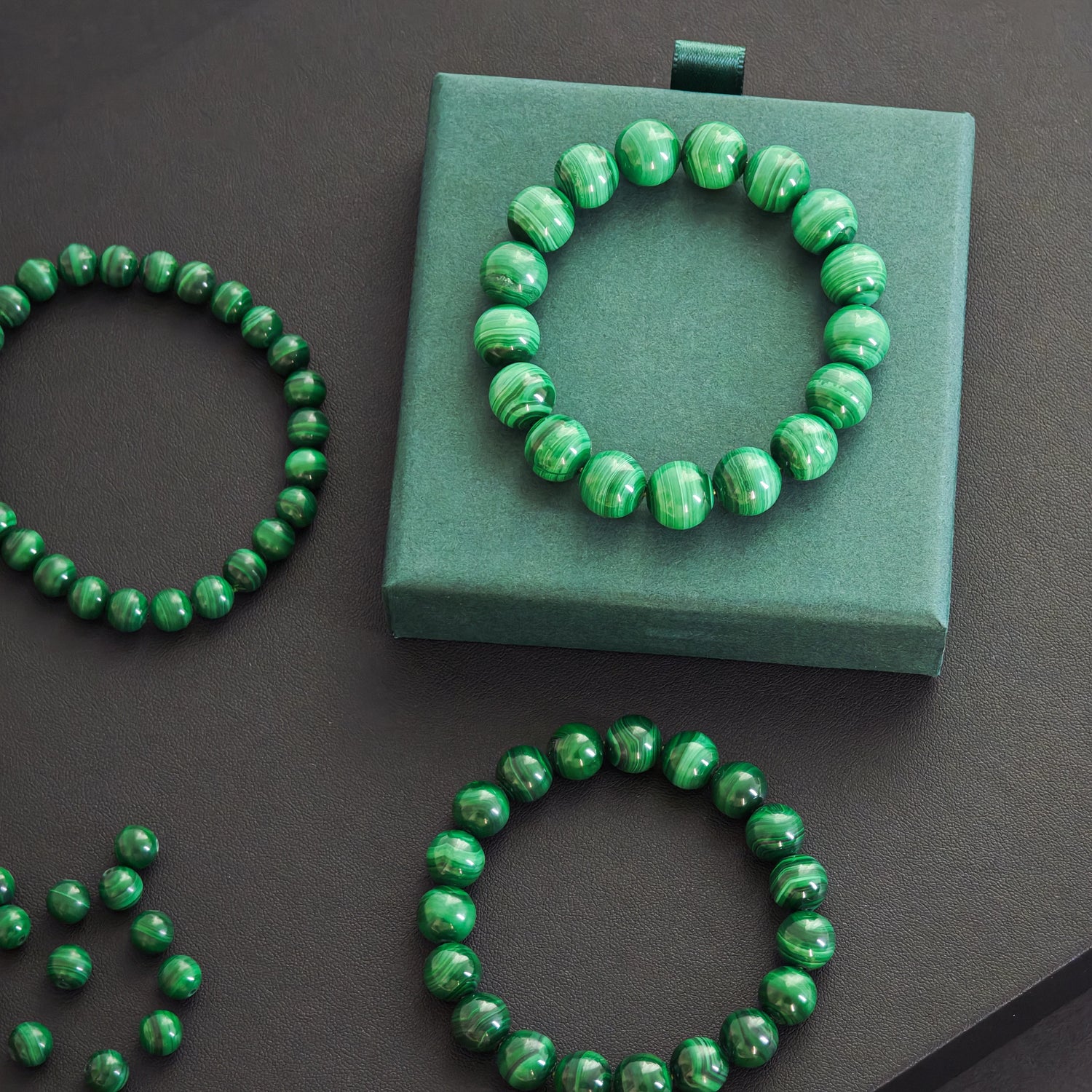 Mistgift Genuine Malachite Stress Relieving for New Beginnings Bracelet