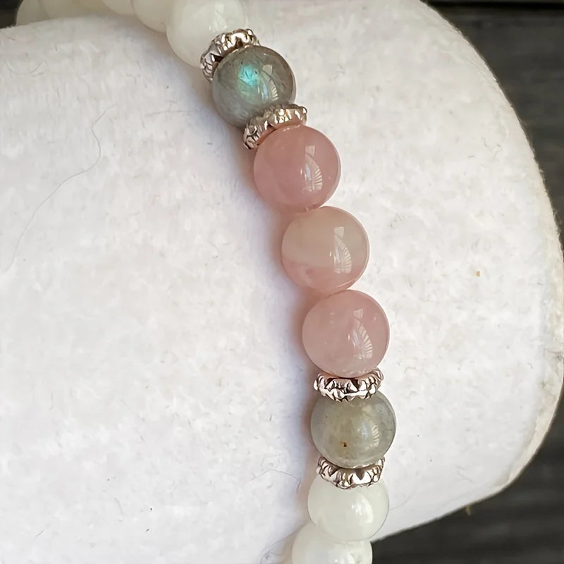 Mistgift Moonstone & Rose Quartz Bracelet