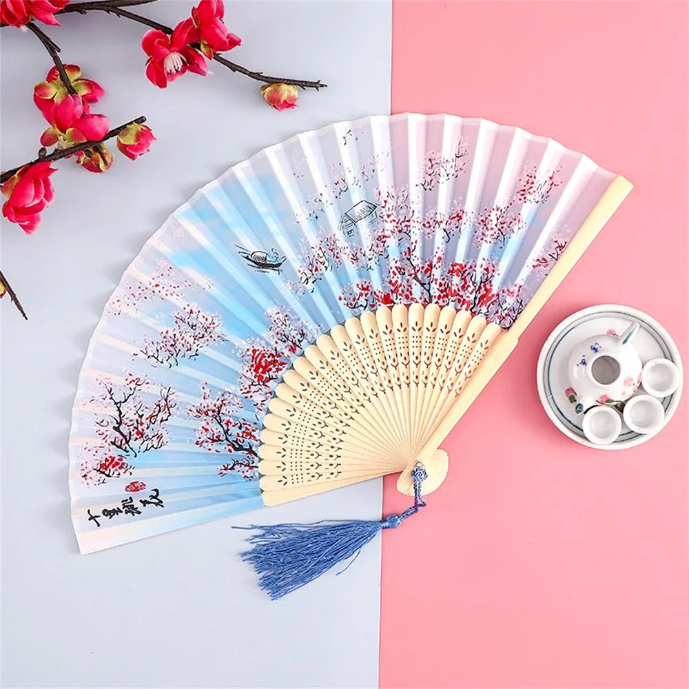 Mistgift Silk Bamboo Craft Fan Gift