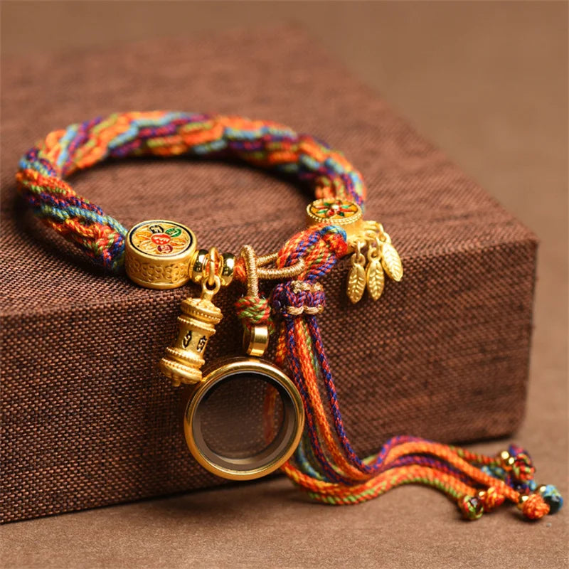 Mistgift Tibetan Hand-woven Zakiram Goddess of Wealth Charm Bracelet