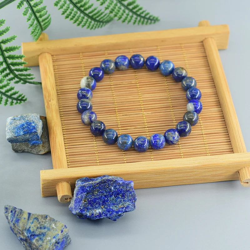 Mistgift Natural Lapis Lazuli Stone Beads Bracelet