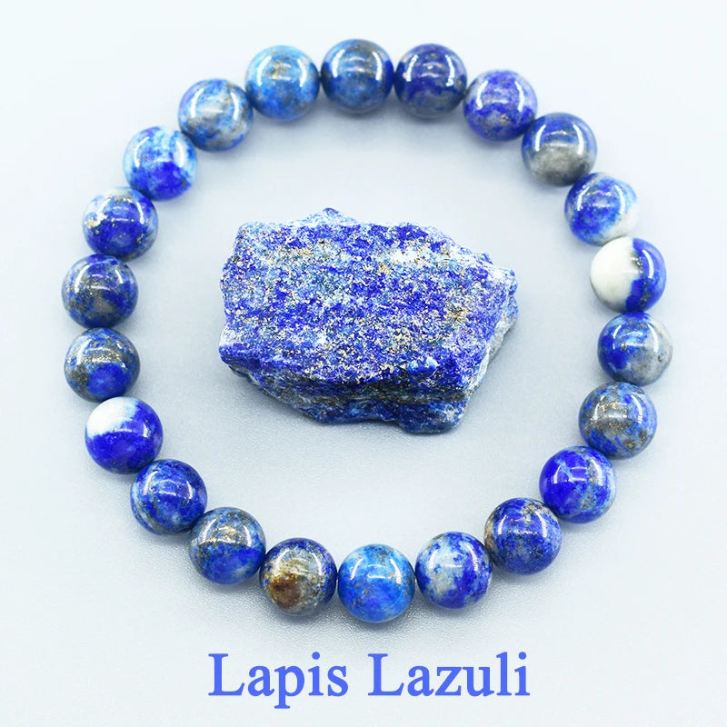 Mistgift Natural Lapis Lazuli Stone Beads Bracelet