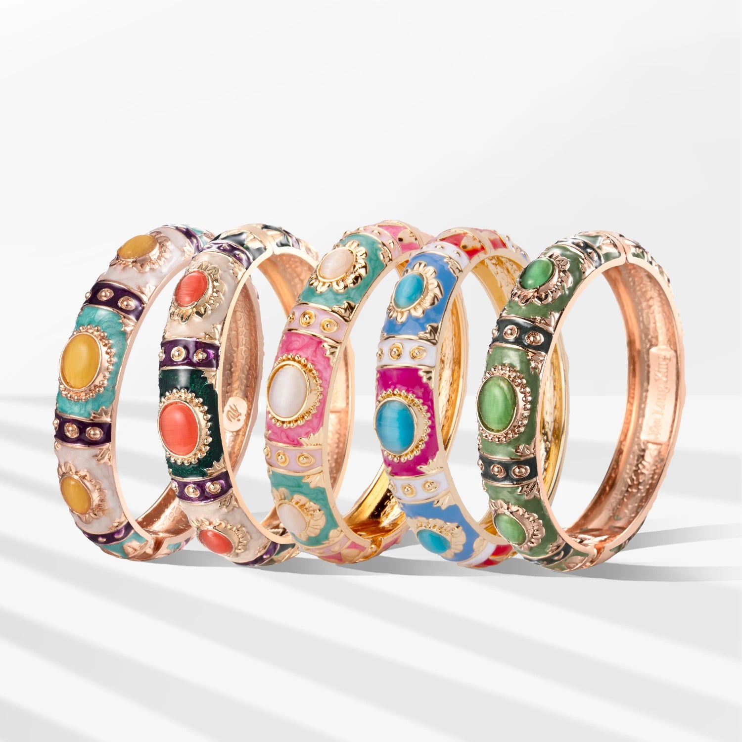 MIstgift Cloisonne Women Bracelet with Natural Crystals Gift