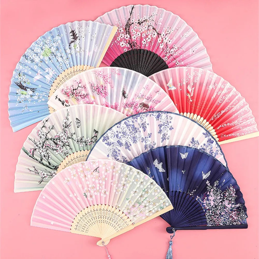 Mistgift Silk Bamboo Craft Fan Gift
