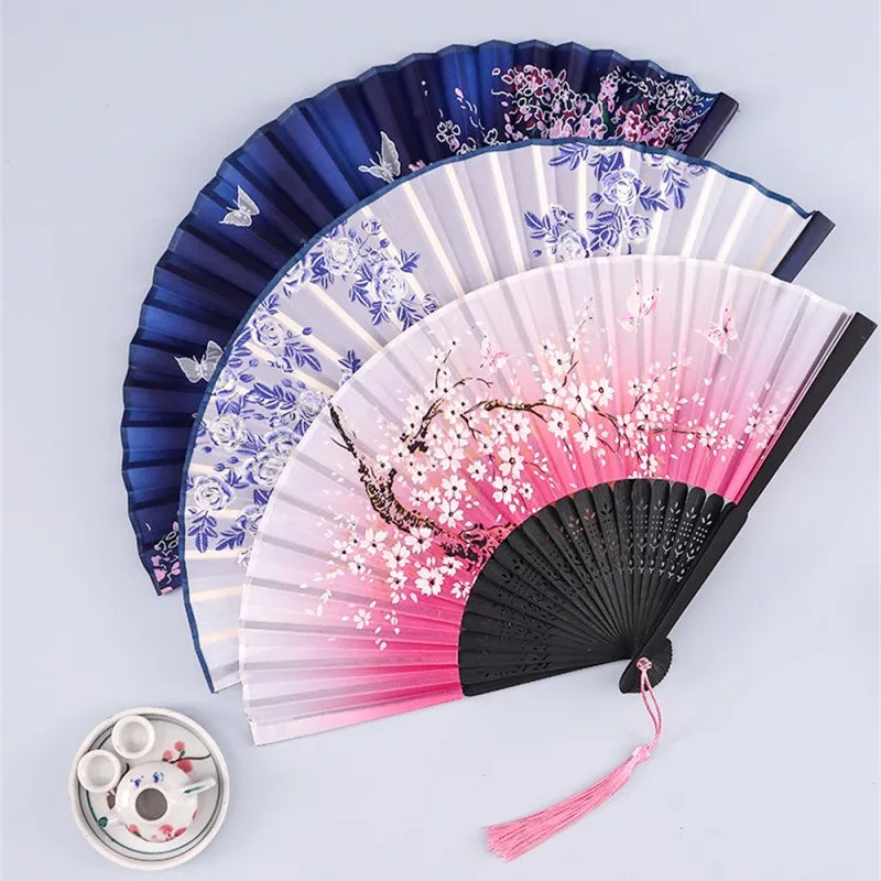 Mistgift Silk Bamboo Craft Fan Gift