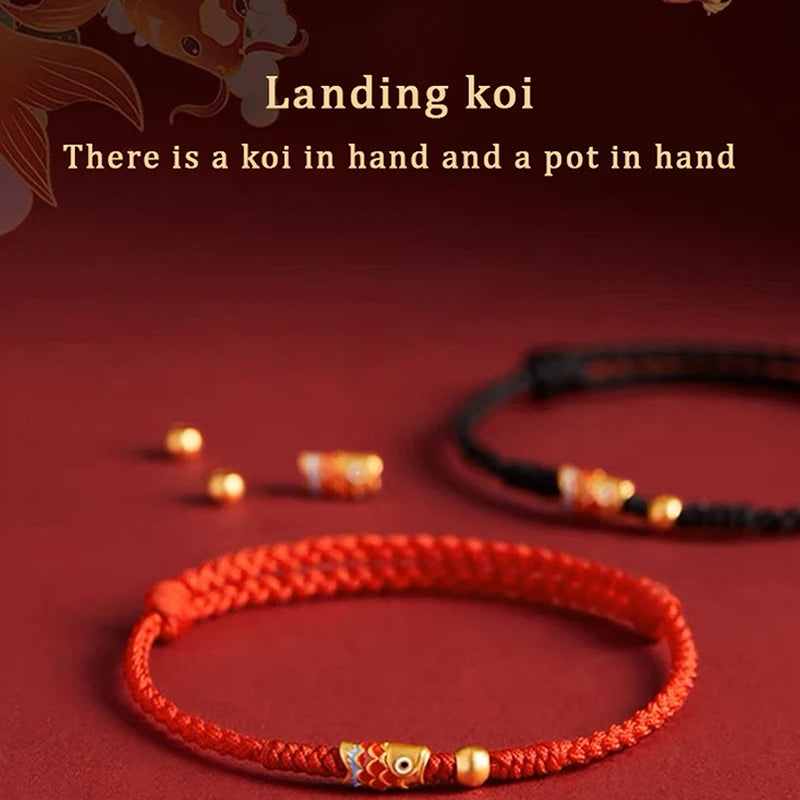 Mistgift Koi Fish Red String Lucky Bracelet Gift